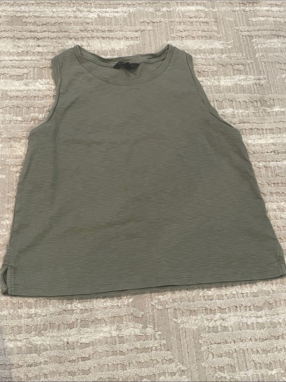 Banana Republic Olive Green Sleeveless Crewneck Tank